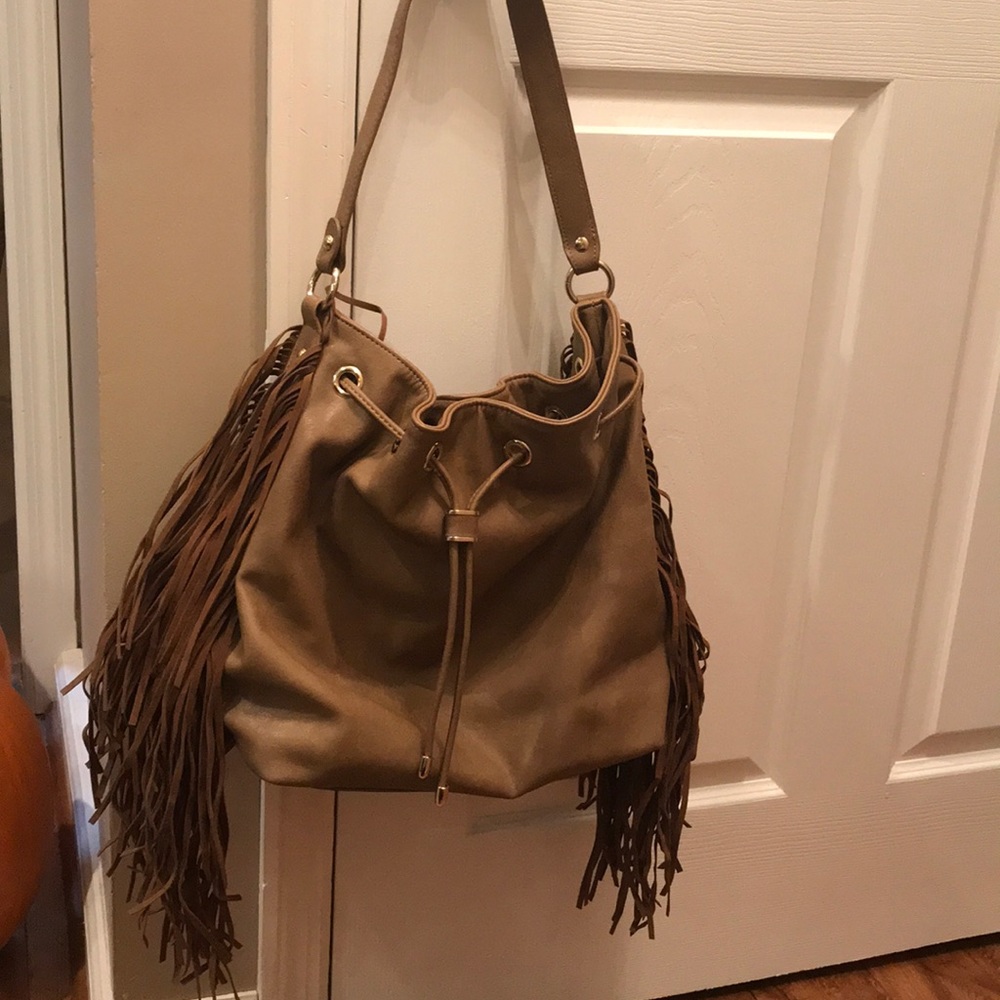 INC Shoulder Fringe Bag